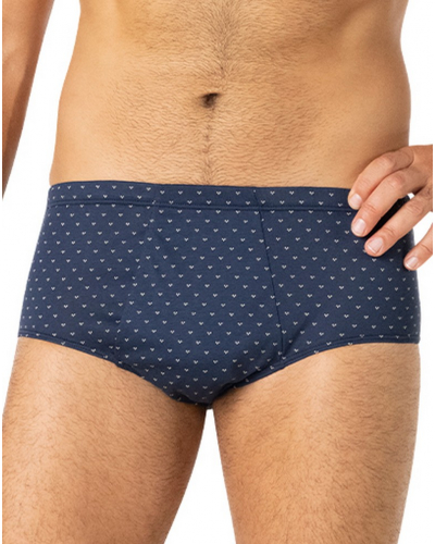 Calzoncillo abrió cintura alta 100% Algodón Eminence Motifs (Motifs Marine)