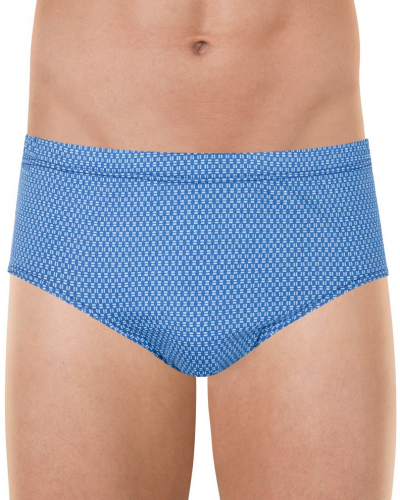 Slip taille haute 100% Coton Eminence Motifs (Imprimé Bleu)