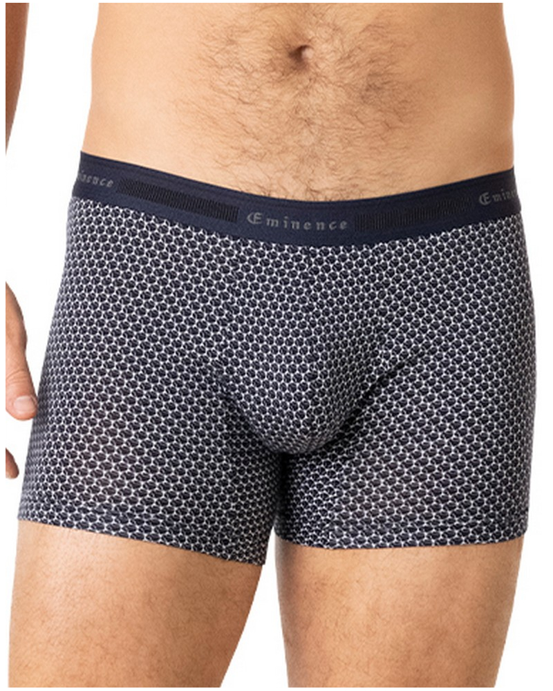 Boxer coton stretch Eminence Tailor (Imprimé Marine)
