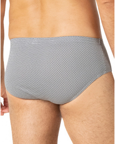 Paquete de 3 calzoncillos cintura alta 100% Algodón Eminence Trio Fantaisie (Imprimé Gris & Noir)