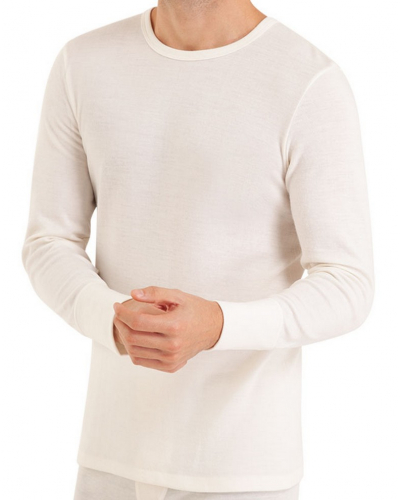 Long-sleeved warm vest Eminence (Blanc cassé)