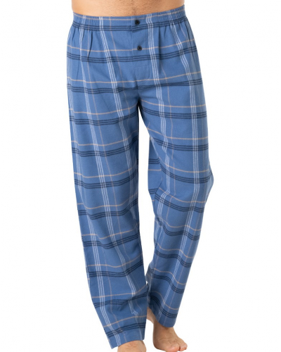 Pijama largo Jersey 100% Algodón Eminence Mix Jersey/Flanelle (Marine)