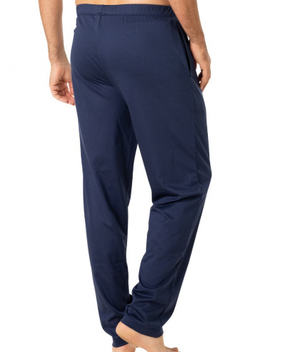 Long pajamas Jersey 100% Cotton Eminence Mercerise (Rouille/Marine)