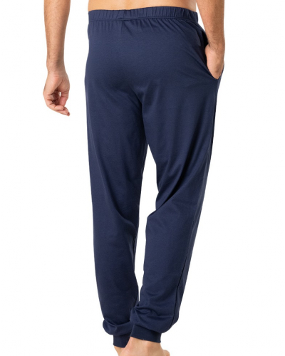 Long pajamas Jersey 100% Cotton Eminence Mercerise (Marine)