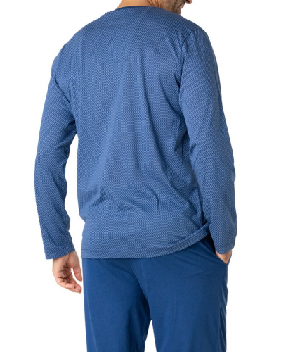 Pijama largo Jersey 100% Algodón Eminence Mercerise (Marine)