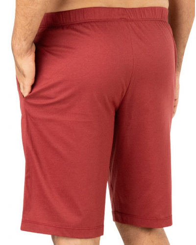 Pyjama court en Jersey 100% Coton Eminence Mercerise (Rouille)