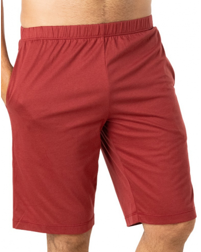 Pyjama court en Jersey 100% Coton Eminence Mercerise (Rouille)