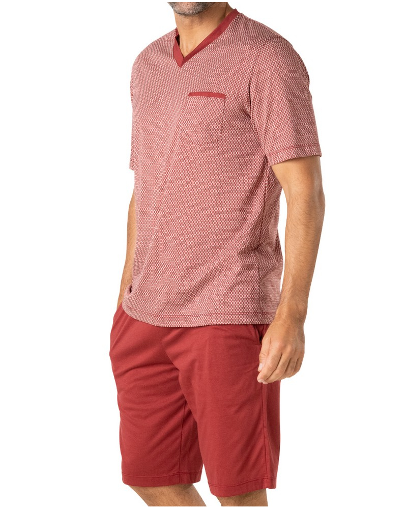 Pijama corto Jersey 100% Algodón Eminence Mercerise (Rouille)