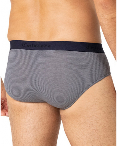 Pack of 2 cotton briefs Eminence Daily Made In France (Marinière/Bleu Cobalt)