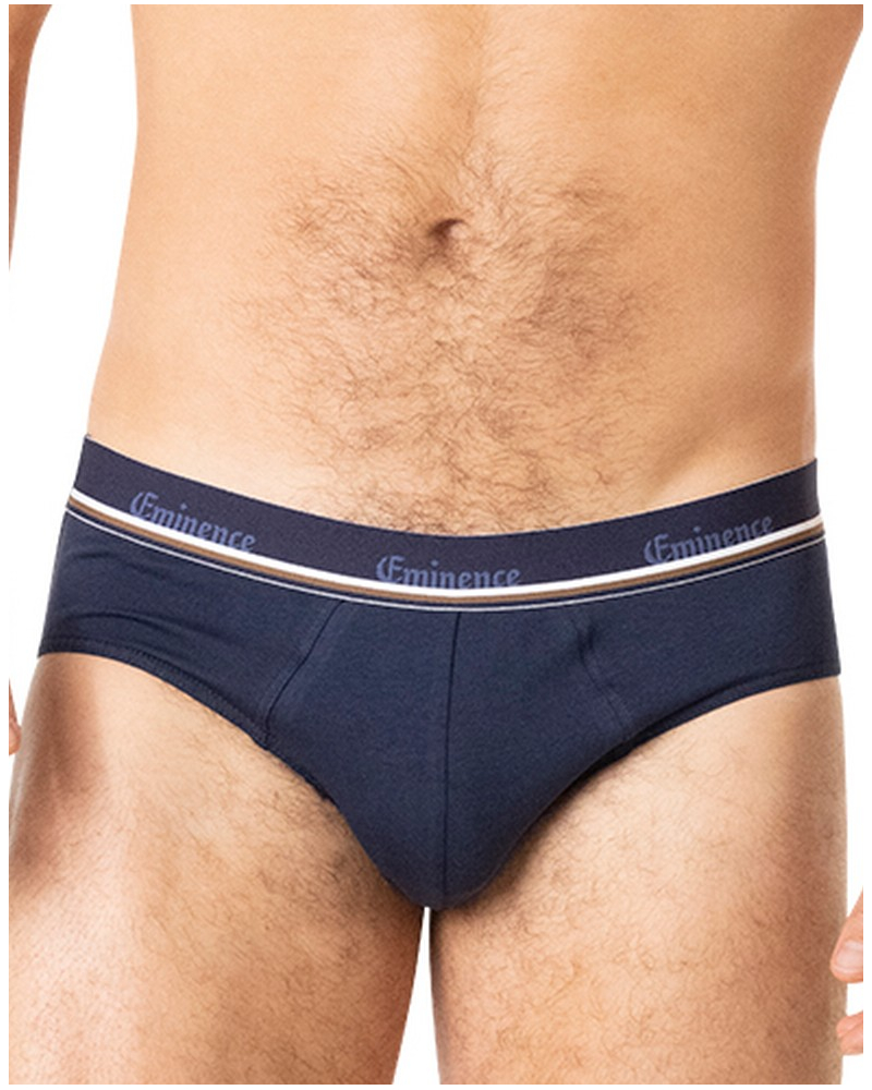 Pack of 2 briefs cotton stretch Eminence Club (Marine)