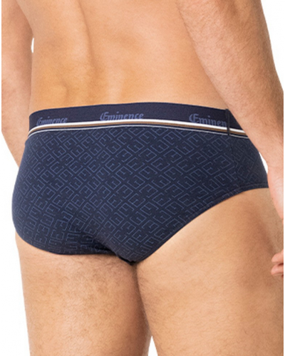 Lot de 2 slips coton stretch Eminence Club (Marine)