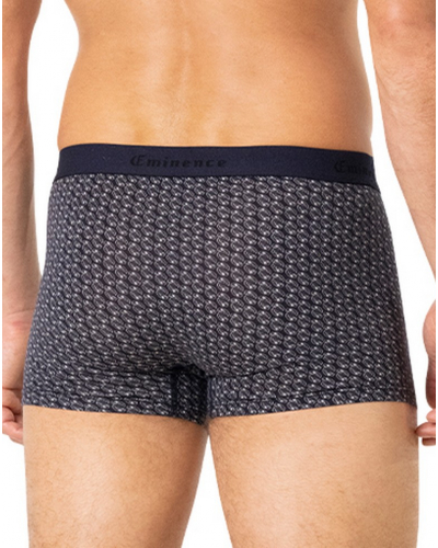 Lot de 2 boxers coton Eminence Daily Fait en France (Imprimé Bleu/Camel)