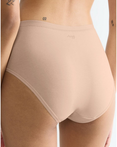 Lot de 3 slips midi en coton bio Sloggi GO Daily Cotton (New Beige)
