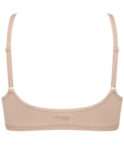 Sosten top (algodón bio) Sloggi Go Daily Cotton (New Beige)
