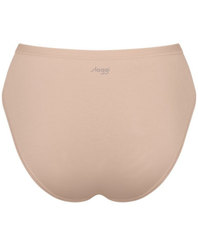 Lot de 3 slips tai en coton bio Sloggi Go Daily Cotton (New Beige)