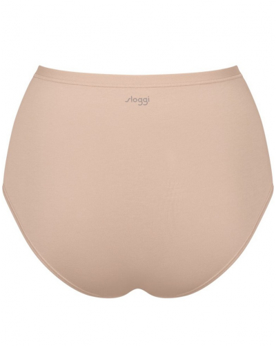Pack of 3 high waist briefs cotton bio Sloggi Go Daily Cotton (New Beige)