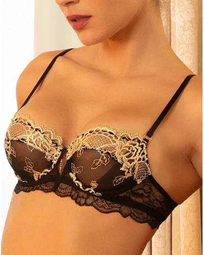 Soutien-gorge corbeille Lise Charmel Sublime en Or (Noir Eclat)