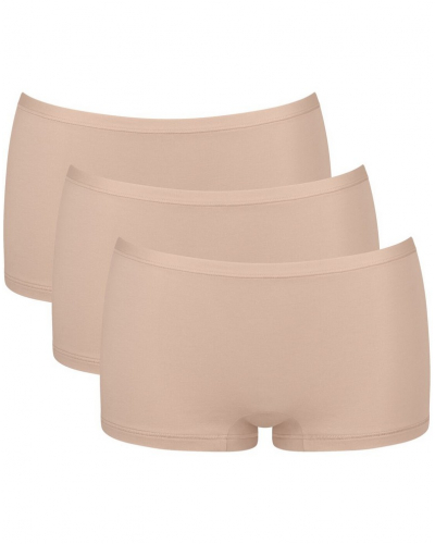 Paquete de 3 boxer algodòn bio Sloggi Go Daily Cotton (New Beige)
