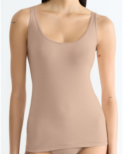 Tank top en coton bio Sloggi GO Daily Cotton (New Beige)