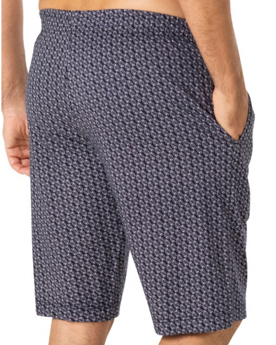 Pyjama court col V 100% Coton Bio Eminence (Marine/Bleu/Blanc)