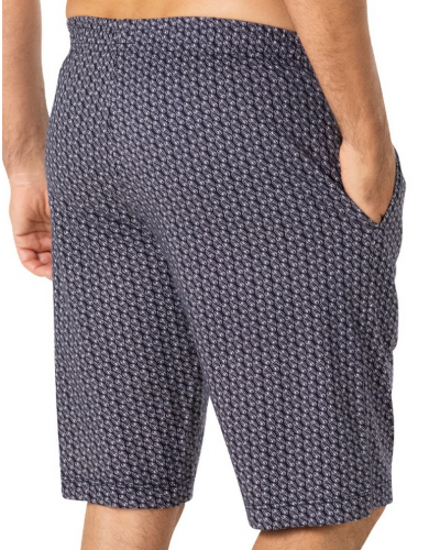 Pijama corto cuello V 100% Algodón Orgánico Eminence (Rouille/Bleu/Blanc)