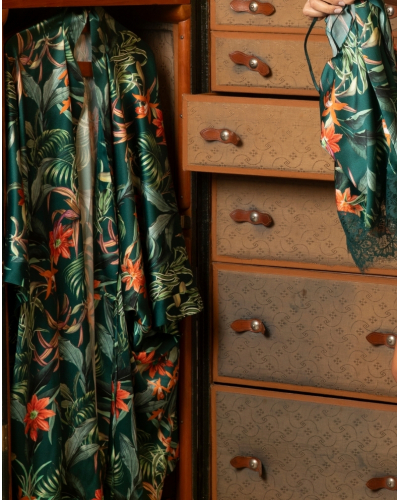 Kimono de seda Lise Charmel Tropique en Fleurs (Nature Tropic)