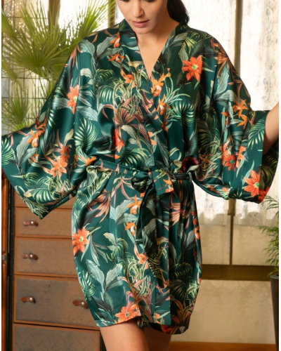Silk kimono Lise Charmel Tropique en Fleurs (Nature Tropic)