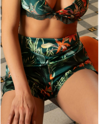 Short en soie Lise Charmel Tropique en Fleurs (Nature Tropic)