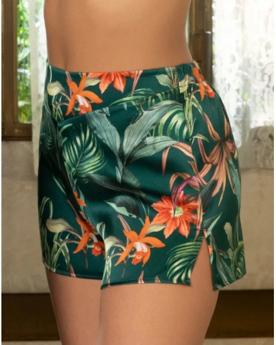 Pantalon corto de seda Lise Charmel Tropique en Fleurs (Nature Tropic)