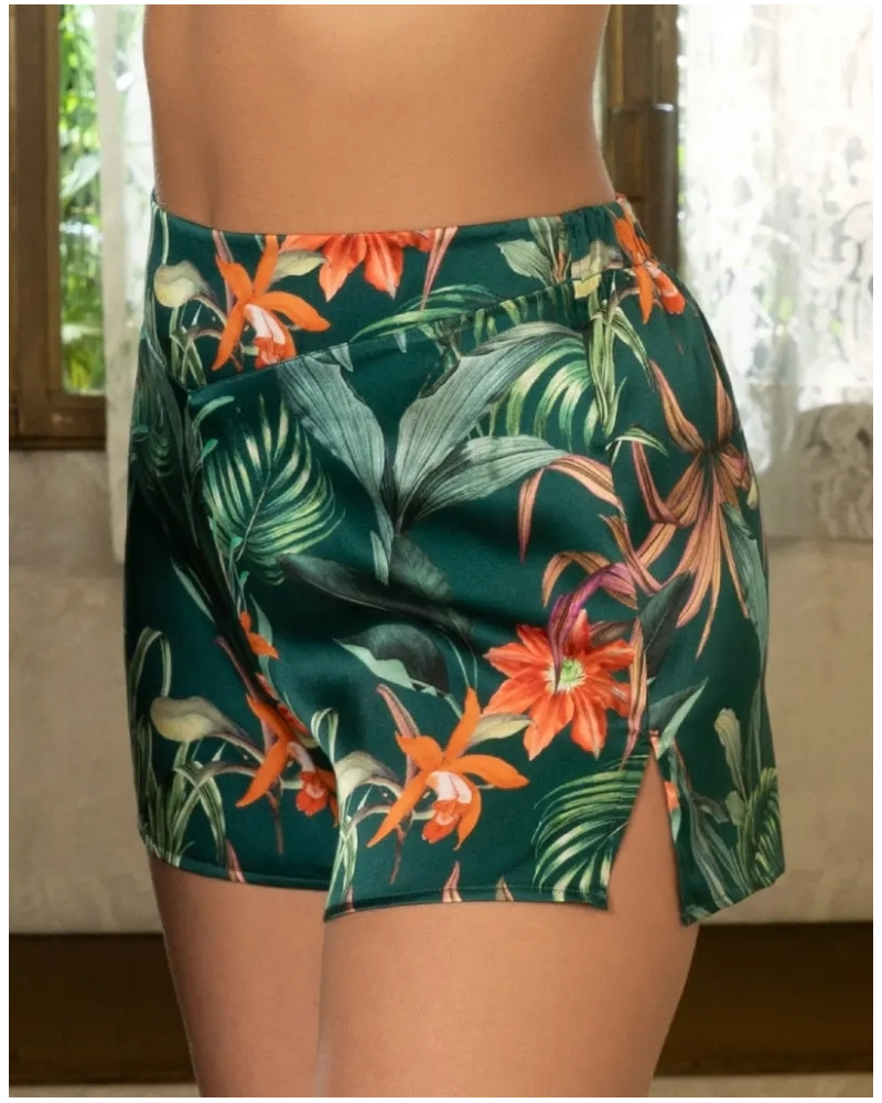 Short en soie Lise Charmel Tropique en Fleurs (Nature Tropic)