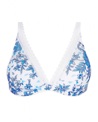 Sujetador plunge de media espuma Antigel Patio Fraîcheur (Bleu Azul)