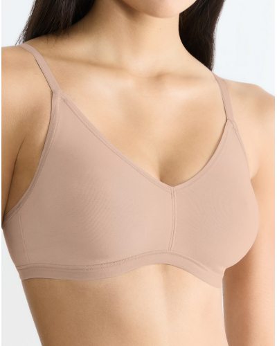 Organic cotton bralette Sloggi Go Daily Cotton (New Beige)