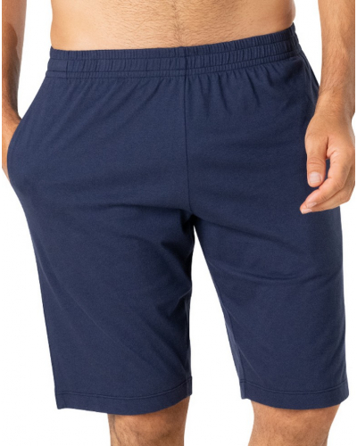 Pijama corto abotonado cuello V 100% Algodón Eminence Club (Vert/Marine)