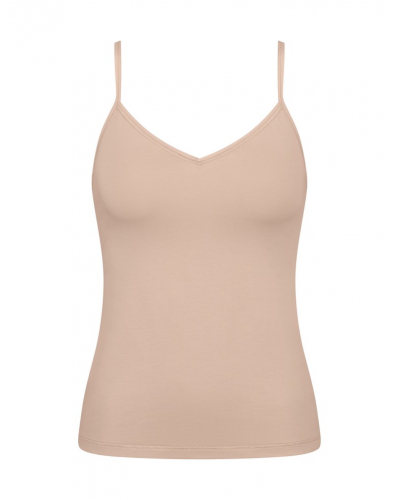 Camiseta sin mangas con tirantes finos Algodón Organicó Sloggi GO Daily Cotton (New Beige)