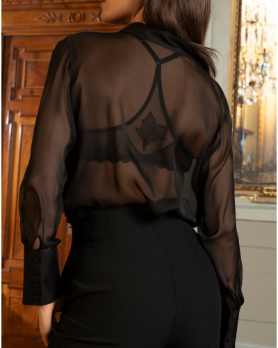 Chemise 100% soie Lise Charmel Variations Désir (Noir)