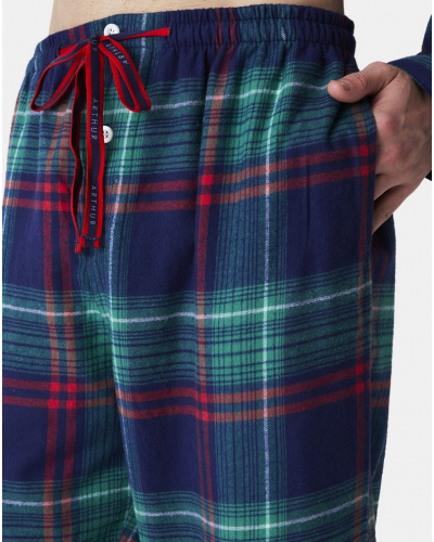 Long pyjama 100% cotton Arthur (Marine)