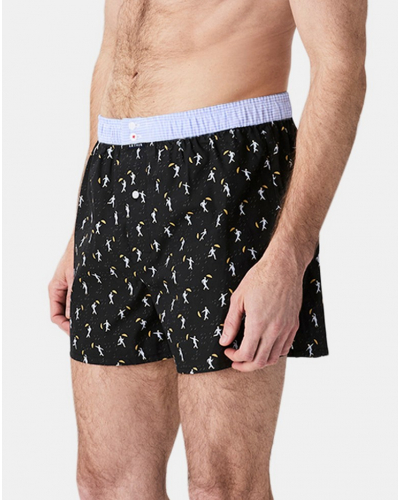 Caleçon slip à suspensoir 100% coton bio Arthur (Noir)