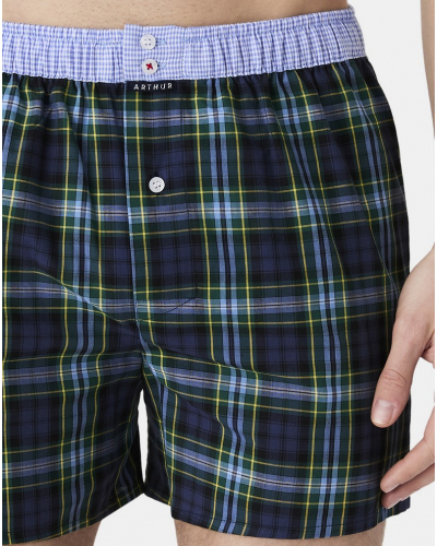 Boxer calzoncillo suspensorio 100% algodón orgánico Arthur (Navy)