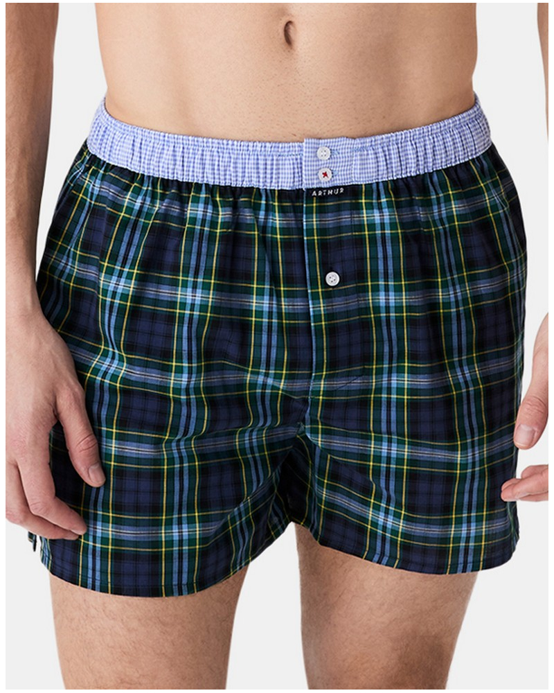 Boxer calzoncillo suspensorio 100% algodón orgánico Arthur (Navy)