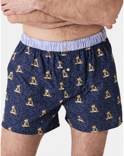 Boxer calzoncillo suspensorio 100% algodón orgánico Arthur (Marine)