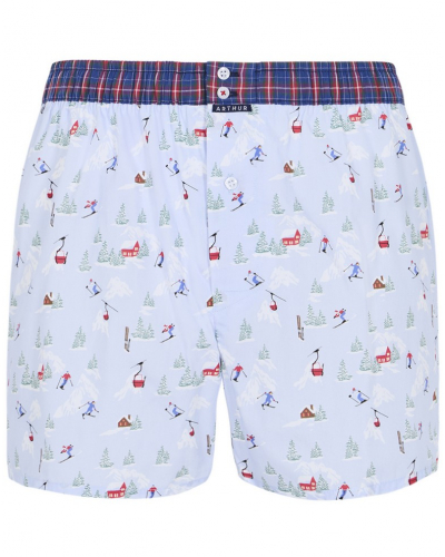 Boxer calzoncillo suspensorio 100% algodón orgánico Arthur (Ciel)