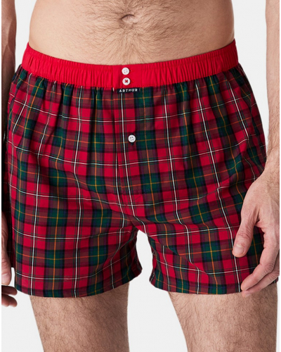 Boxer briefs to jockstrap 100% organic cotton Arthur (Red)