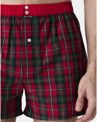 Boxer briefs to jockstrap 100% organic cotton Arthur (Red)