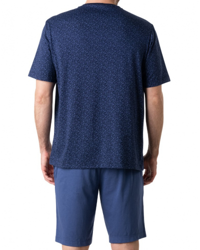 Short pajamas 100% Cotton Eminence Liberty (Marine/Bleu)