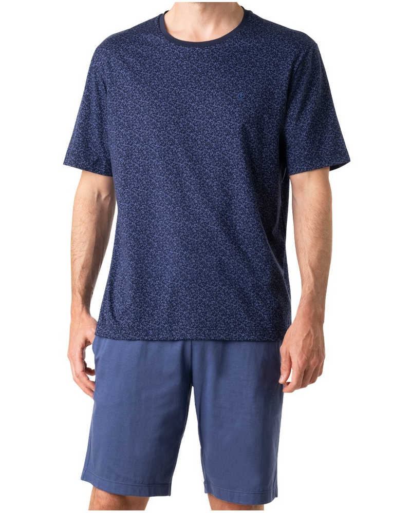 Pijama corto 100% Algodón Eminence Liberty (Marine/Bleu)