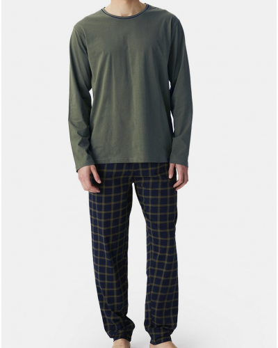Pyjama long Jersey 100% coton Arthur (Marine/Kaki)