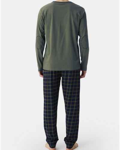 100% cotton long pyjama Jersey Arthur (Marine/Kaki)