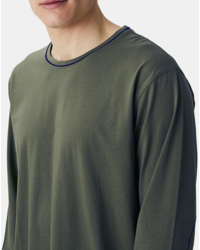 100% cotton long pyjama Jersey Arthur (Marine/Kaki)