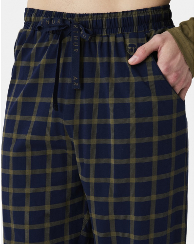 Pijama largo Jersey 100% algodón Arthur (Marine/Kaki)