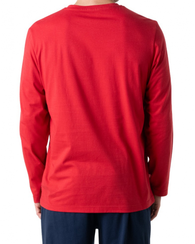 Pyjama long 100% Coton Eminence Nautique (Rouge/Marine)